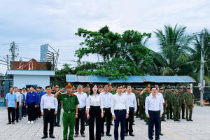 Công an xã Đại Phước được khen thưởng tại Lễ chào cờ Tổ quốc tháng 6/2026