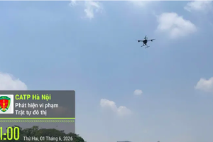 Thí điểm sử dụng thiết bị bay không người lái giám sát an ninh trật tự đô thị trên địa bàn Thủ đô
