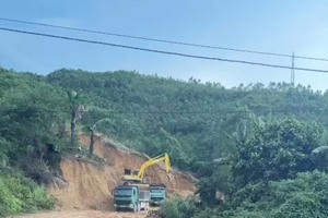 Lợi dụng hạ cốt nền để khai thác khoáng sản trái mục đích tại xã Tu Vũ Lợi dụng hạ cốt nền để khai thác khoáng sản trái mục đích tại xã Tu Vũ