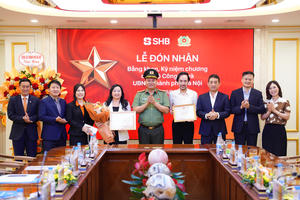 Bộ Công an trao tặng Bằng khen cho SHB vì thành tích xuất sắc trong phong trào toàn dân bảo vệ an ninh Tổ quốc