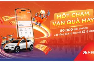 Cơ hội trúng thưởng 13 tỷ đồng trên siêu ứng dụng MSB Digital Bank