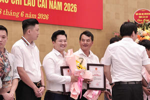 Báo Pháp luật Việt Nam đoạt giải B Giải Báo chí tỉnh Lào Cai năm 2026