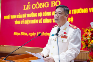 Đại tá Lê Đức Trường được điều động bổ nhiệm giữ chức Phó Giám đốc Công an tỉnh Điện Biên