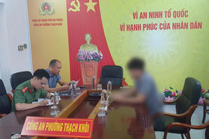 Hải Phòng: Làm việc với công dân tương tác thông tin xấu độc trên mạng xã hội