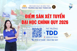 Trường Đại học Thành Đô công bố điểm sàn xét tuyển Đại học chính quy năm 2026 Trường Đại học Thành Đô công bố điểm sàn xét tuyển Đại học chính quy năm 2026