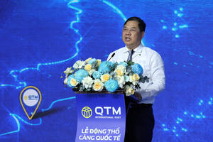 Phó Thủ tướng Thường trực Phạm Gia Túc dự lễ khởi công dự án cảng biển thuộc Cụm cảng nước sâu Cái Mép-Thị Vải Phó Thủ tướng Thường trực Phạm Gia Túc dự lễ khởi công dự án cảng biển thuộc Cụm cảng nước sâu Cái Mép-Thị Vải