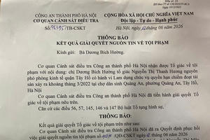 Hà Nội: Phục hồi điều tra nguyên phó phòng kinh tế bị tố Lạm dụng chức vụ quyền hạn chiếm đoạt tài sản Hà Nội: Phục hồi điều tra nguyên phó phòng kinh tế bị tố Lạm dụng chức vụ quyền hạn chiếm đoạt tài sản