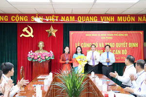 Bà Nguyễn Thị Hương được bổ nhiệm Phó Chánh Văn phòng Đoàn đại biểu Quốc hội và HĐND thành phố Đồng Nai  