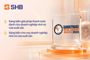 SHB được vinh danh với hai giải thưởng Ngân hàng bán lẻ tại Asian Banking & Finance Awards 2026 
