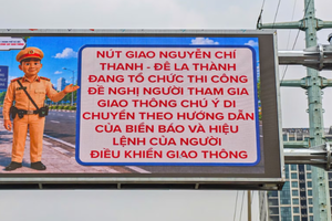 Hà Nội: Chuẩn bị vận hành các màn hình Led cập nhật ùn tắc, ngập úng tại các nút giao Hà Nội: Chuẩn bị vận hành các màn hình Led cập nhật ùn tắc, ngập úng tại các nút giao