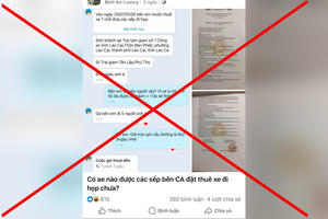 Xử phạt 12,5 triệu đồng người đăng tin bịa đặt về cán bộ Công an thuê xe đi họp 