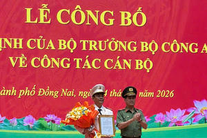 Đại tá Trần Trọng Thủy được bổ nhiệm giữ chức vụ Phó Giám đốc Công an TP Đồng Nai
