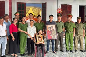 Công an xã Đại Đồng phục dựng ảnh - Tri ân các Liệt sĩ đã hy sinh vì Tổ quốc