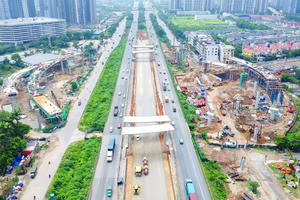 Điều chỉnh tổ chức giao thông phục vụ thi công nút giao Vành đai 3,5 với Đại lộ Thăng Long