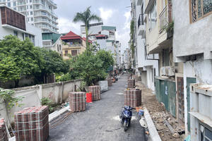Dự án cải tạo mương Thụy Khuê bước vào giai đoạn hoàn thiện