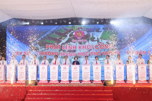 Phó Thủ tướng Chính phủ Phạm Thị Thanh Trà dự lễ khởi công xây dựng Trường THPT Nam Đàn 1 Phó Thủ tướng Chính phủ Phạm Thị Thanh Trà dự lễ khởi công xây dựng Trường THPT Nam Đàn 1