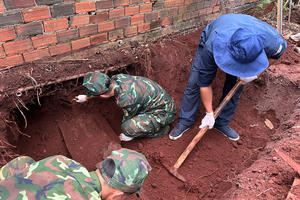 Ngày đầu ra quân, Đội K76 quy tập được một hài cốt liệt sĩ Ngày đầu ra quân, Đội K76 quy tập được một hài cốt liệt sĩ