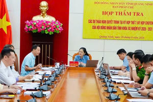 Quảng Ninh thẩm tra 2 dự thảo nghị quyết trước Kỳ họp thứ 7 HĐND tỉnh
