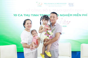 Giọt nước mắt hạnh phúc nhận gói hỗ trợ IVF miễn phí 100% của các gia đình hiếm muộn
