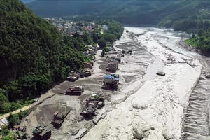 Chưa ghi nhận thông tin công dân Việt Nam bị ảnh hưởng lũ quét, sạt lở tại biên giới Nepal - Trung Quốc