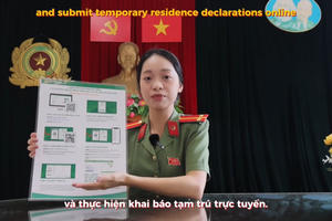 Hướng dẫn khai báo tạm trú trực tuyến cho người nước ngoài Hướng dẫn khai báo tạm trú trực tuyến cho người nước ngoài