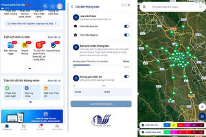 Mini App “Bản đồ Mưa ngập” trên nền tảng công dân số iHanoi