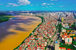 Danh sách các làng, cụm làng ngoài đê dự kiến di dời hoặc tái thiết để triển khai dự án Trục đại lộ cảnh quan sông Hồng