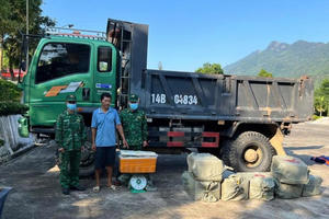 Quảng Ninh: Phát hiện ô tô vận chuyển 400kg nầm lợn không rõ nguồn gốc