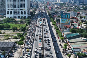 Hà Nội tính phương án tăng làn xe trên vành đai 3 trên cao để giảm ùn tắc