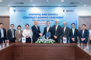 VinMetal hợp tác với Danieli sản xuất thép ray đường sắt cao tốc và đô thị tại Việt Nam