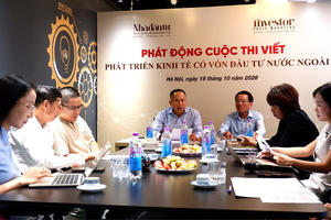 Phát động cuộc thi viết 'Phát triển kinh tế có vốn đầu tư nước ngoài'