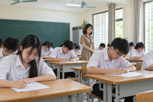 Học sinh lớp 5, 9 và 12 sẽ thi cuối kỳ theo đề chung của Sở Giáo dục và Đào tạo