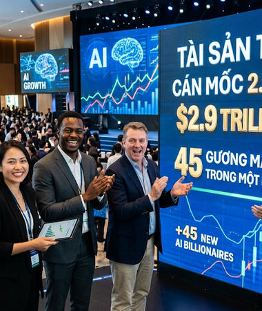 Tài sản tỷ phú AI cán mốc 2.900 tỷ USD, 45 gương mặt mới xuất hiện trong một năm