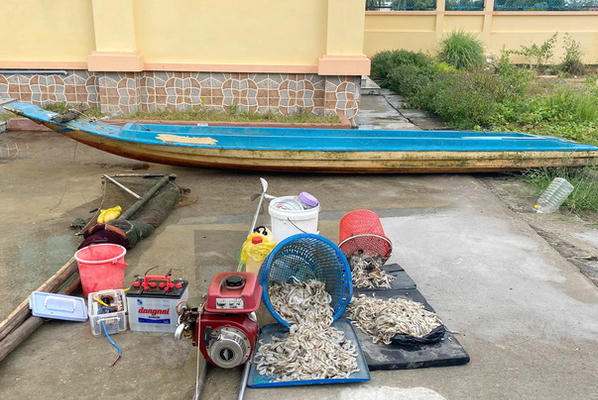 Liên tiếp xử lý các vụ dùng kích điện khai thác thủy sản trái phép