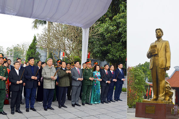 Tổng Bí thư Tô Lâm dâng hương tại Khu lưu niệm Tổng Bí thư Nguyễn Văn Cừ