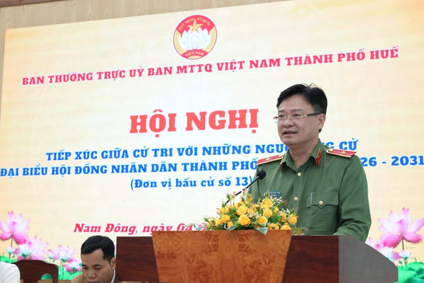 Thiếu tướng Nguyễn Thanh Tuấn, Giám đốc Công an TP Huế: Nỗ lực vì bình yên của Nhân dân và sự phát triển bền vững của thành phố Thiếu tướng Nguyễn Thanh Tuấn, Giám đốc Công an TP Huế: Nỗ lực vì bình yên của Nhân dân và sự phát triển bền vững của thành phố