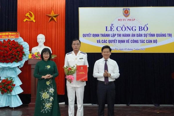 Ông Nguyễn Văn Tuấn giữ chức Trưởng Thi hành án dân sự tỉnh Quảng Trị