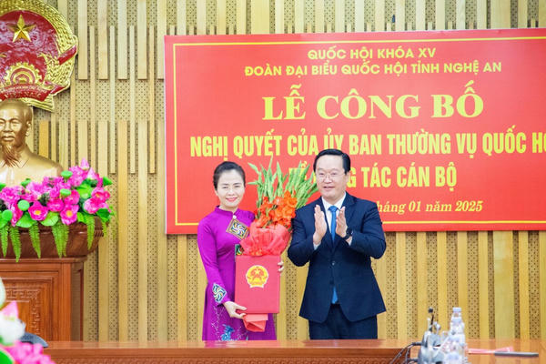 Bà Võ Thị Minh Sinh làm Trưởng Đoàn đại biểu Quốc hội khóa XV tỉnh Nghệ An Bà Võ Thị Minh Sinh làm Trưởng Đoàn đại biểu Quốc hội khóa XV tỉnh Nghệ An