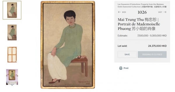 'Giải mã' nguyên do khiến bức tranh Việt đạt giá kỷ lục 3,1 triệu USD