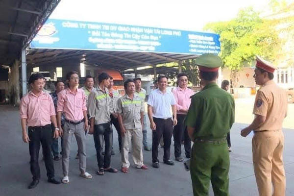 Mở đợt cao điểm kiểm tra ma túy đối với lái xe các công ty, khu công nghiệp tại Thị xã Phú Mỹ