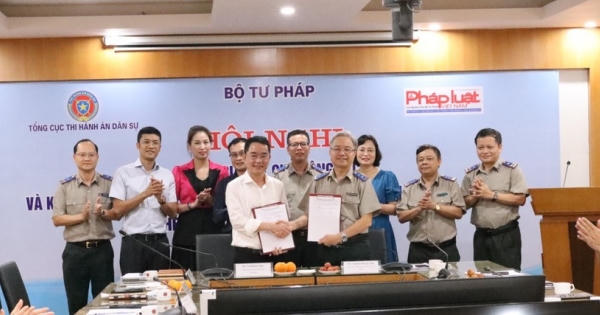 Báo Pháp luật Việt Nam - Tổng Cục Thi hành án dân sự: Phối hợp nâng cao hiệu quả công tác truyền thông