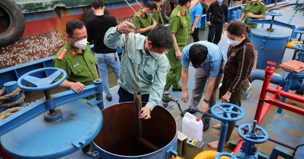 Bắt tàu “khủng” chở 1 triệu lít xăng dầu không hóa đơn chứng từ, trị giá gần 30 tỷ đồng