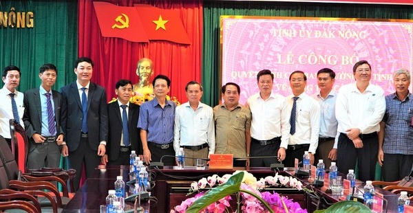 Tỉnh Đắk Nông luân chuyển, bổ nhiệm 8 cán bộ chủ chốt Tỉnh Đắk Nông luân chuyển, bổ nhiệm 8 cán bộ chủ chốt
