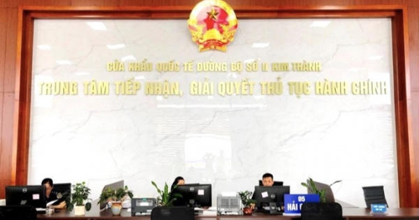 Chính thức đưa vào hoạt động Trung tâm dịch vụ hành chính công tại Cửa khẩu đường bộ Kim Thành