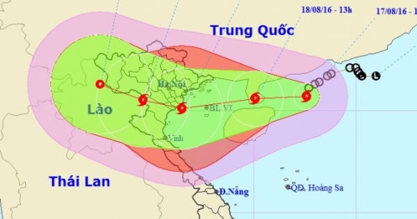 Bão số 3 đang giật cấp 11 trên Biển Đông