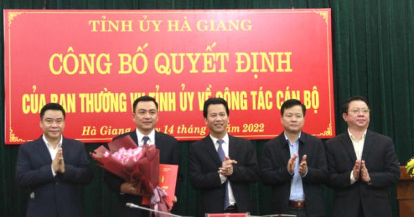 Hà Giang có tân Chánh văn phòng Tỉnh ủy và Trưởng Ban Nội chính