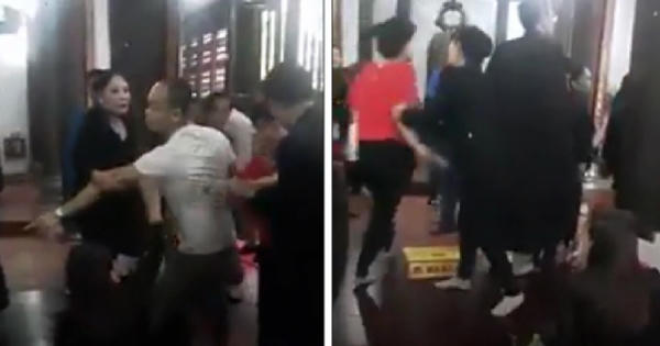 Hải Dương: Đôi vợ chồng hung hăng đòi đánh người tại đền Tranh