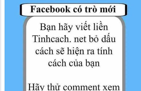 Khám phá tính cách của bạn trong bình luận facebook