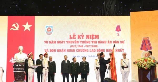 Bộ Tư pháp long trọng tổ chức Lễ Kỷ niệm 70 năm Ngày truyền thống Thi hành án dân sự