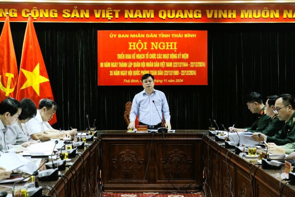Thái Bình: Triển khai Kế hoạch kỷ niệm 80 năm thành lập Quân đội nhân dân Việt Nam Thái Bình: Triển khai Kế hoạch kỷ niệm 80 năm thành lập Quân đội nhân dân Việt Nam